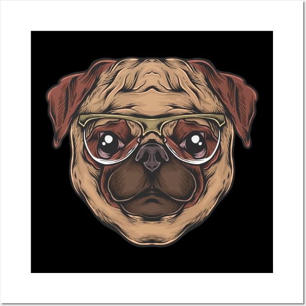 Dog Face Wall Art by TambuStore